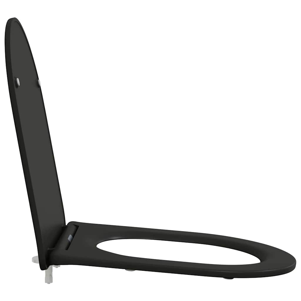 Toiletzitting Zwart 47 x 36 x 3,4 cm Duroplast is nu te koop bij PeponiXL, paradijselijk wonen!