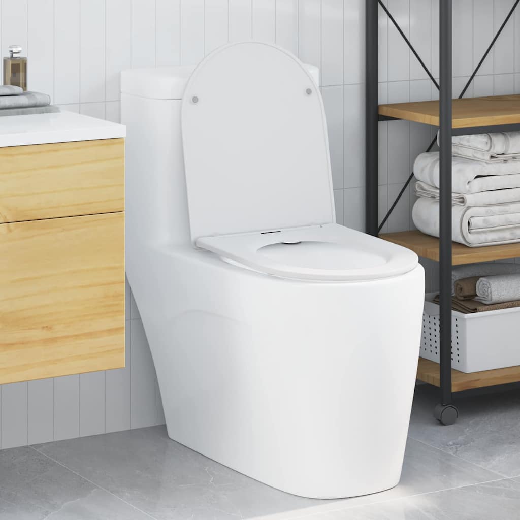 Toiletzitting Wit 47 x 36 x 3,4 cm Duroplast is nu te koop bij PeponiXL, paradijselijk wonen!