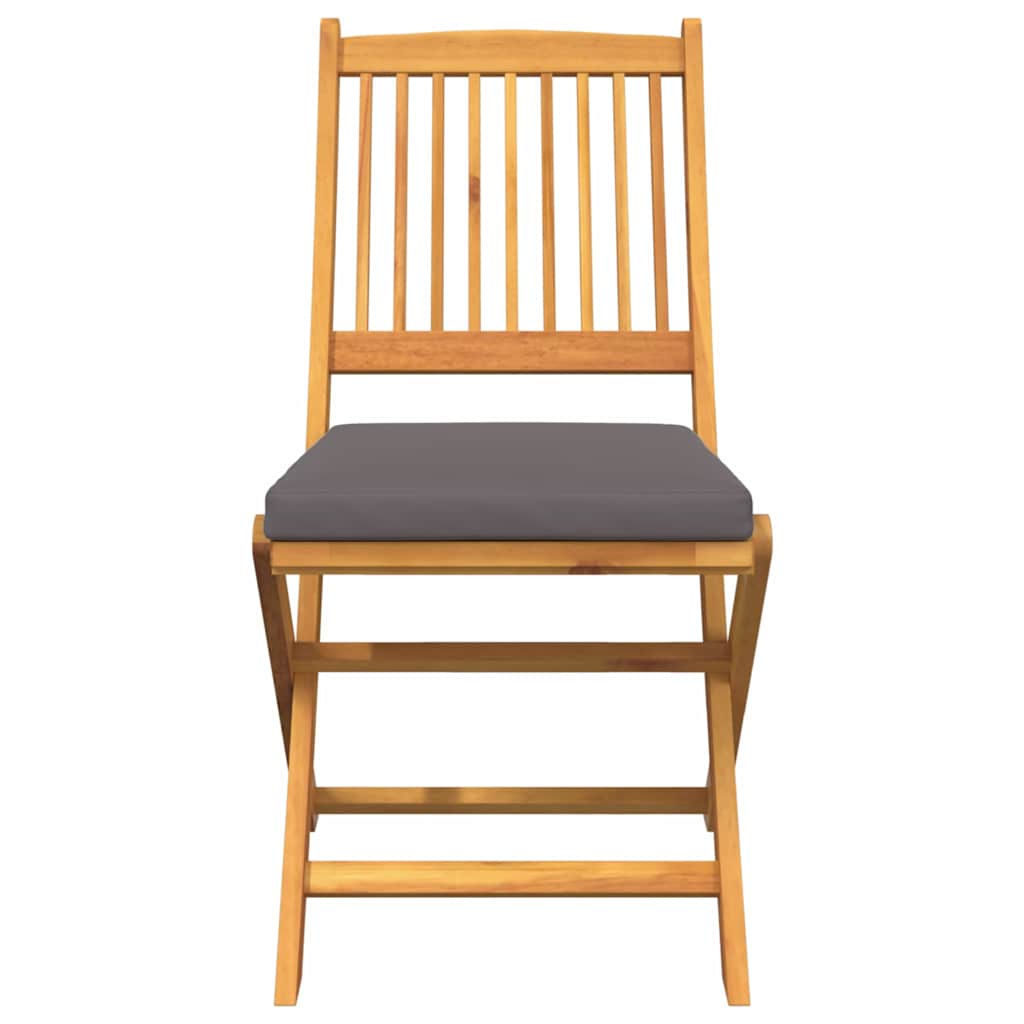 Opvouwbare stoel met kussen 6 pcs Grijs 49 x 57,5 x 92cm is nu te koop bij PeponiXL, paradijselijk wonen!