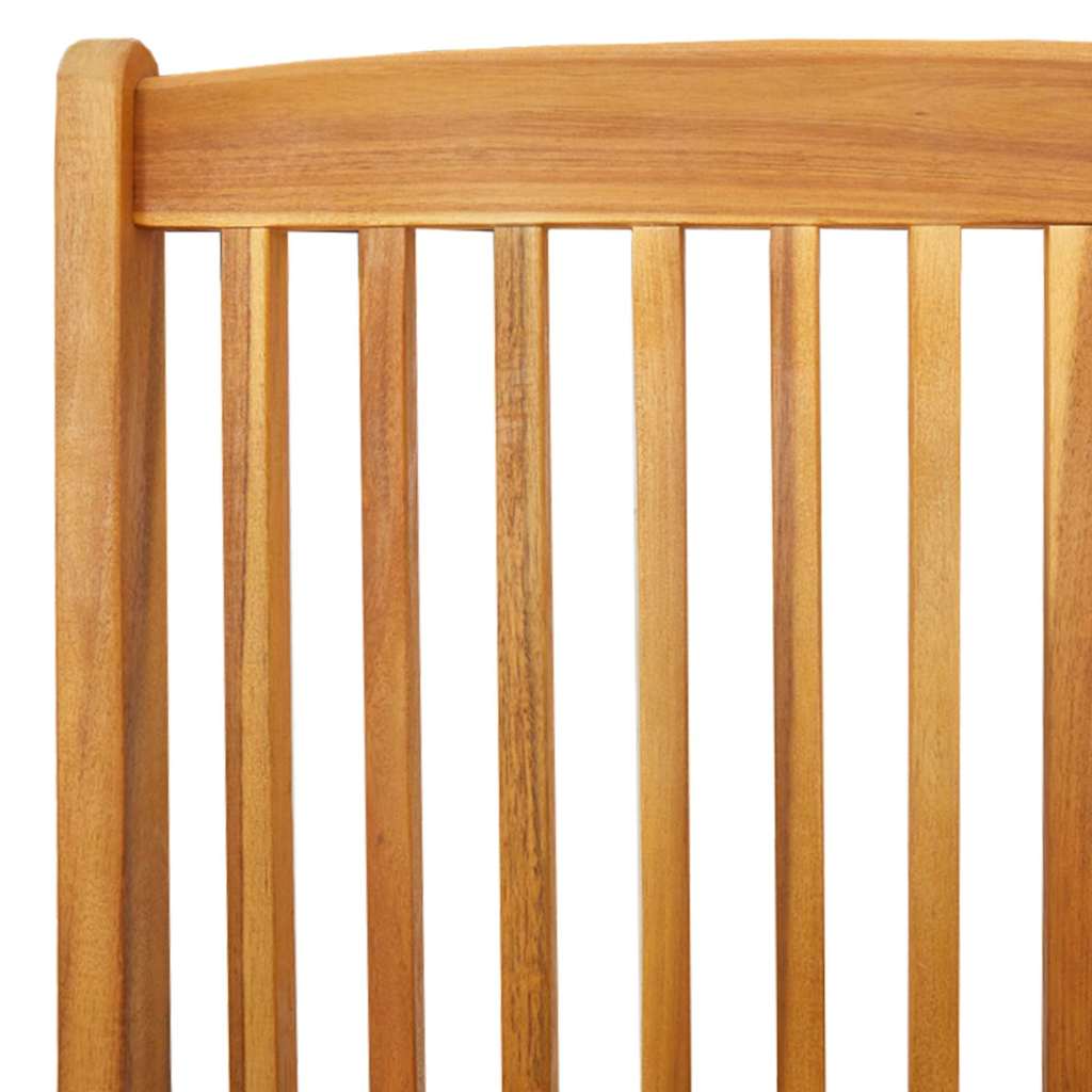 Opvouwbare stoel 8 pcs Wit 49 x 57,5 x 92cm Massief acaciahout is nu te koop bij PeponiXL, paradijselijk wonen!