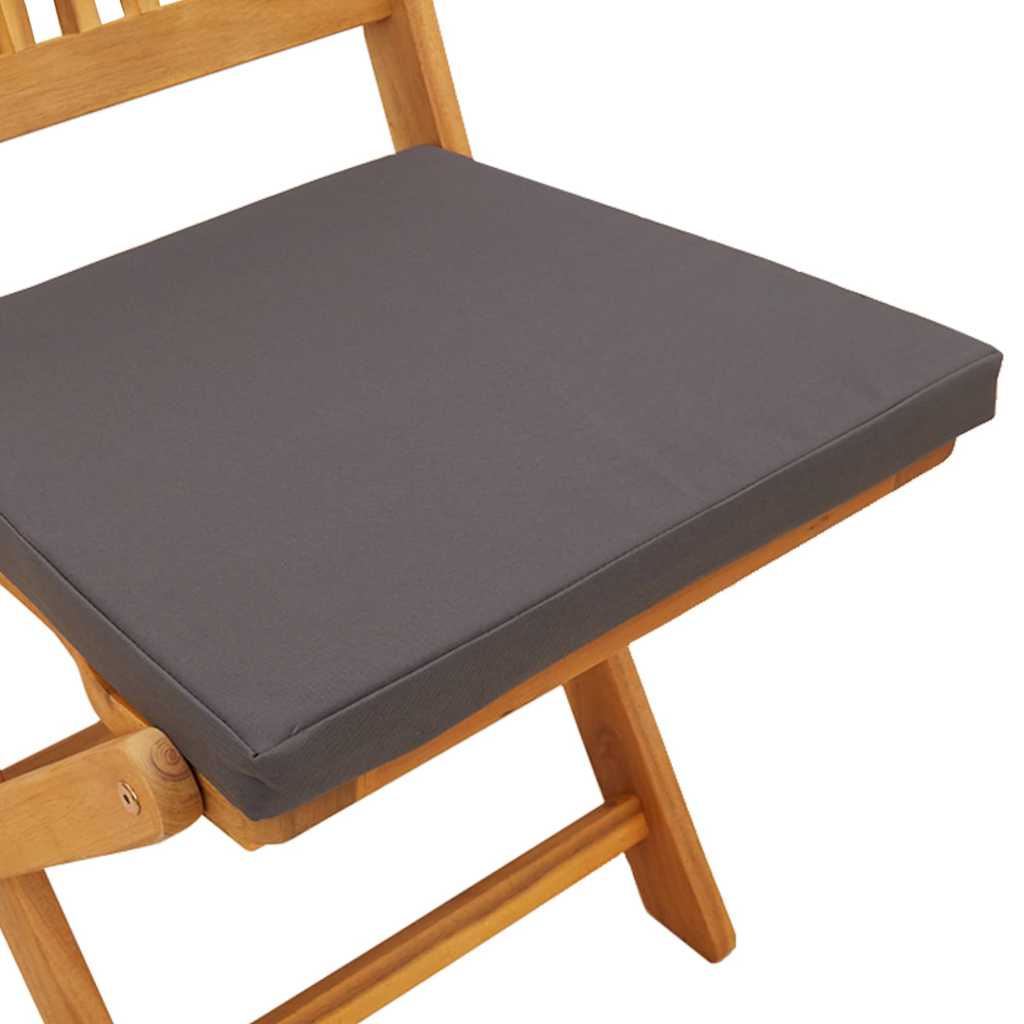 Opvouwbare stoel met kussen 8 pcs Grijs 49 x 57,5 x 92cm is nu te koop bij PeponiXL, paradijselijk wonen!