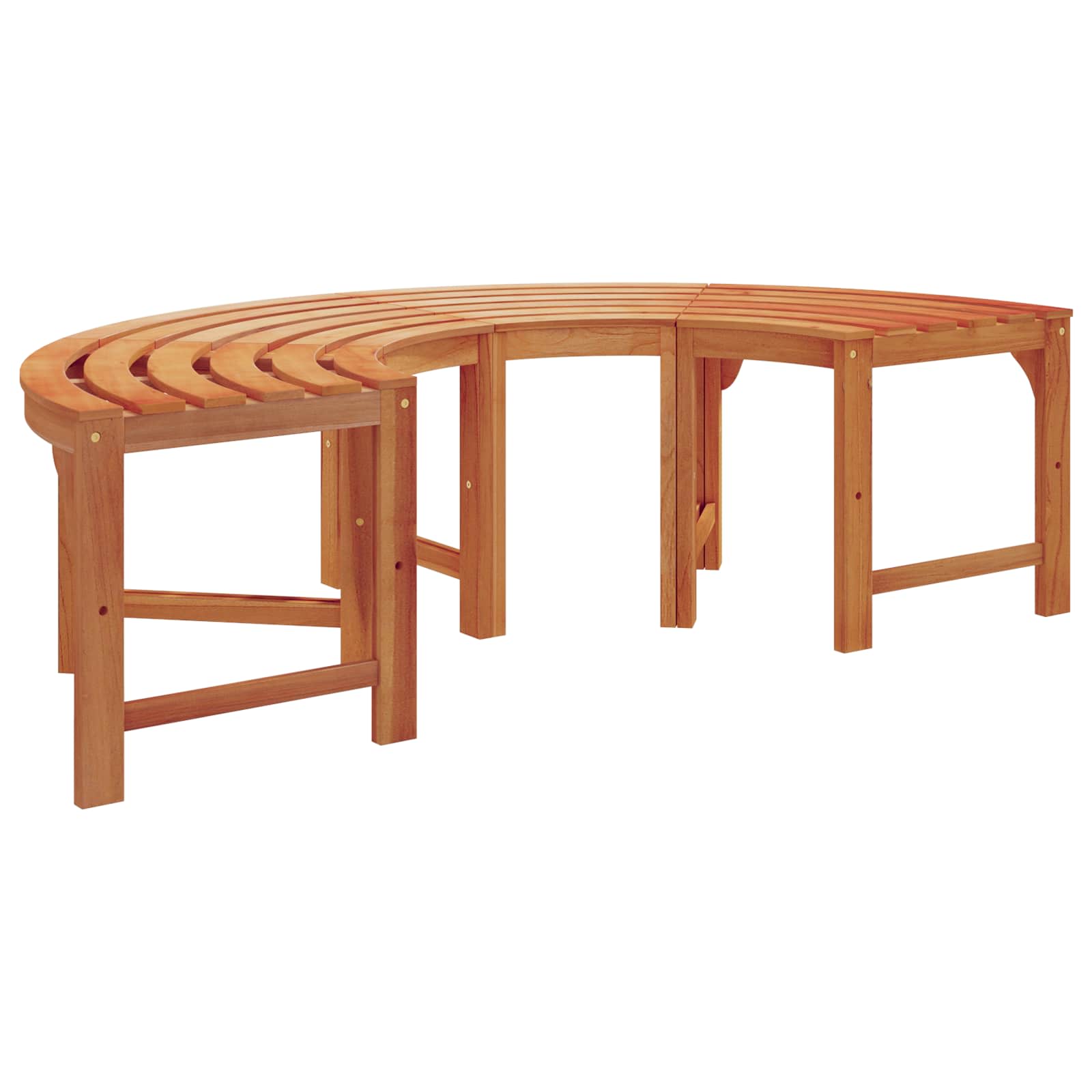 Boom bank 2 pcs Naturel 160 x 80 x 45cm Massief Eucalyptus Hout is nu te koop bij PeponiXL, paradijselijk wonen!