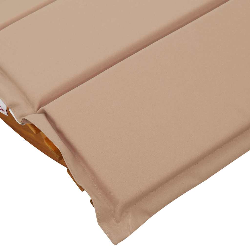 Ligstoel met kussen 2-persoon 2 pcs Bruin Massief Acaciahout is nu te koop bij PeponiXL, paradijselijk wonen!