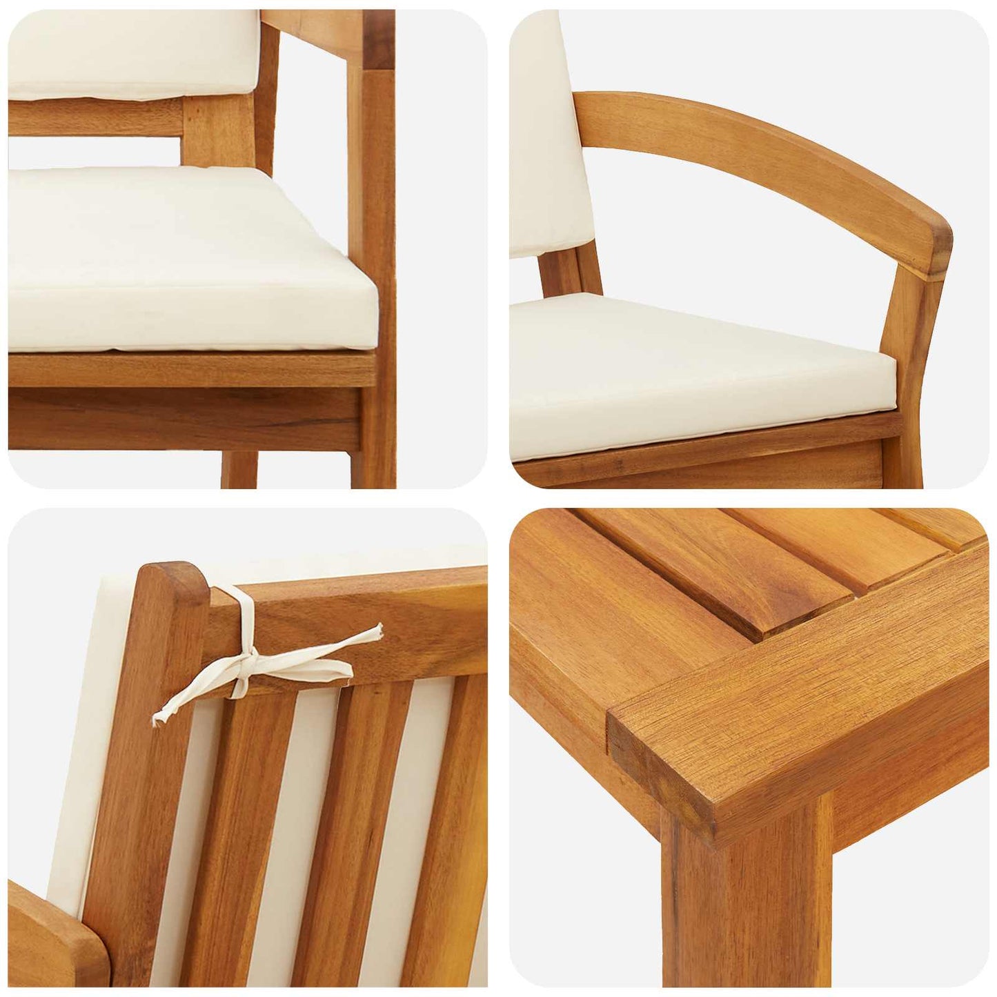 Bistroset met kussen 3 pcs Bruin Polyester is nu te koop bij PeponiXL, paradijselijk wonen!