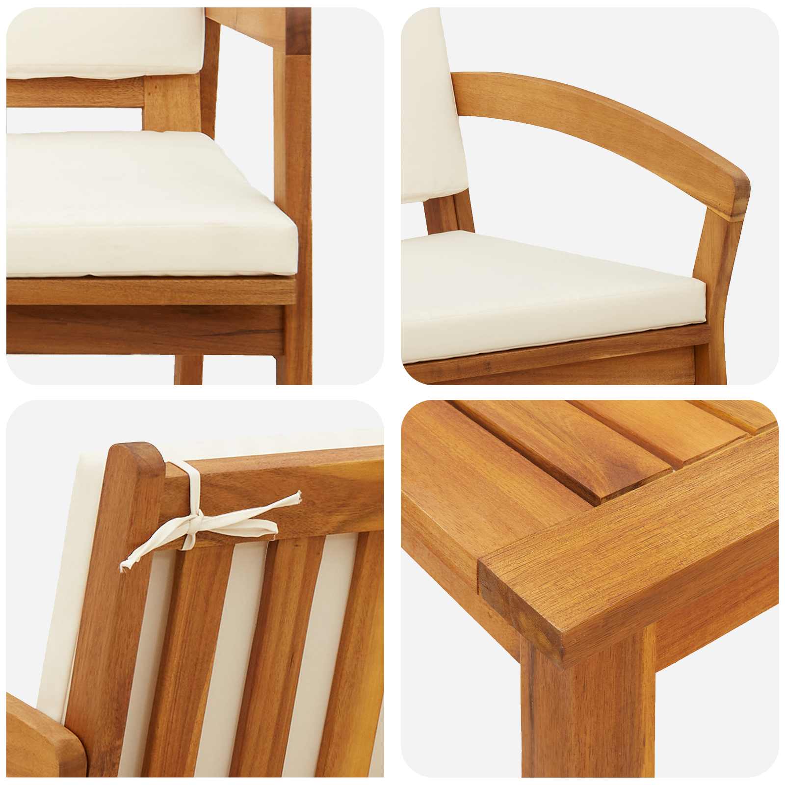 Bistroset met kussen 5 pcs Bruin Polyester is nu te koop bij PeponiXL, paradijselijk wonen!
