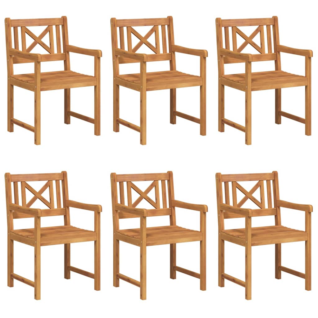 Tuinbank 6 pcs Naturel 56 x 55,5 x 90 cm Massief Acaciahout is nu te koop bij PeponiXL, paradijselijk wonen!