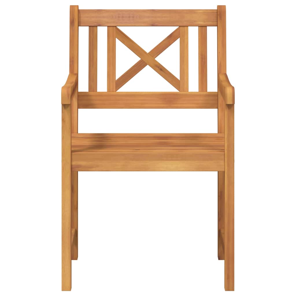 Tuinbank 8 pcs Naturel 56 x 55,5 x 90 cm Massief Acaciahout is nu te koop bij PeponiXL, paradijselijk wonen!