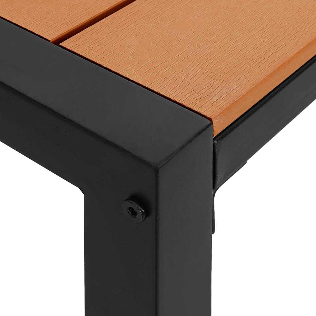 Tuin eettafelset met kussen 3 pcs Bruin Staal is nu te koop bij PeponiXL, paradijselijk wonen!