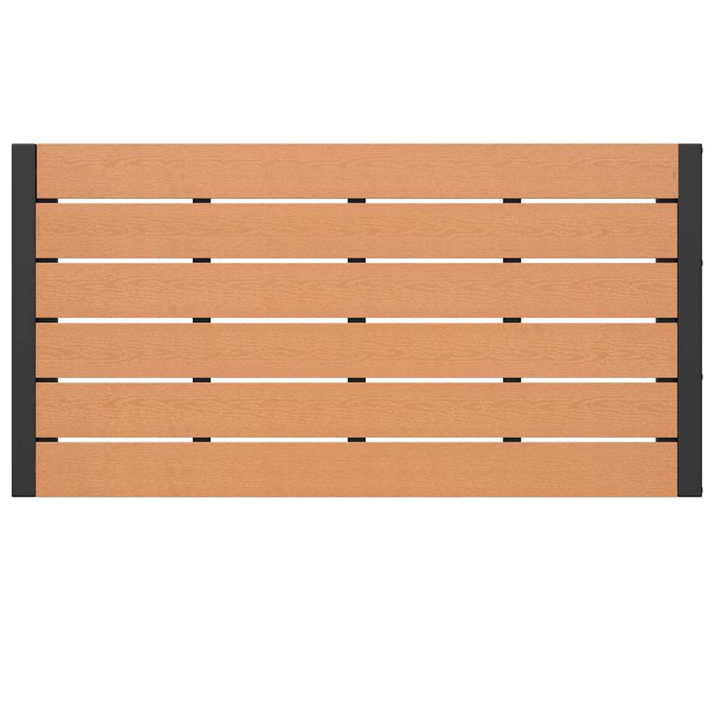 Tuin eettafelset met kussen 3 pcs Bruin Staal is nu te koop bij PeponiXL, paradijselijk wonen!