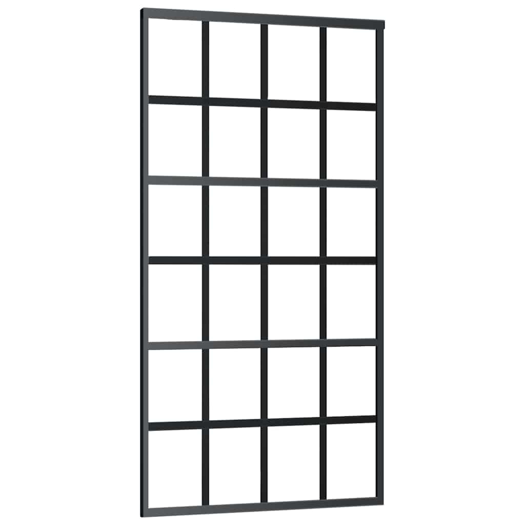 Schuifdeur met beslagset 102x205 cm aluminium en ESG-glas is nu te koop bij PeponiXL, paradijselijk wonen!