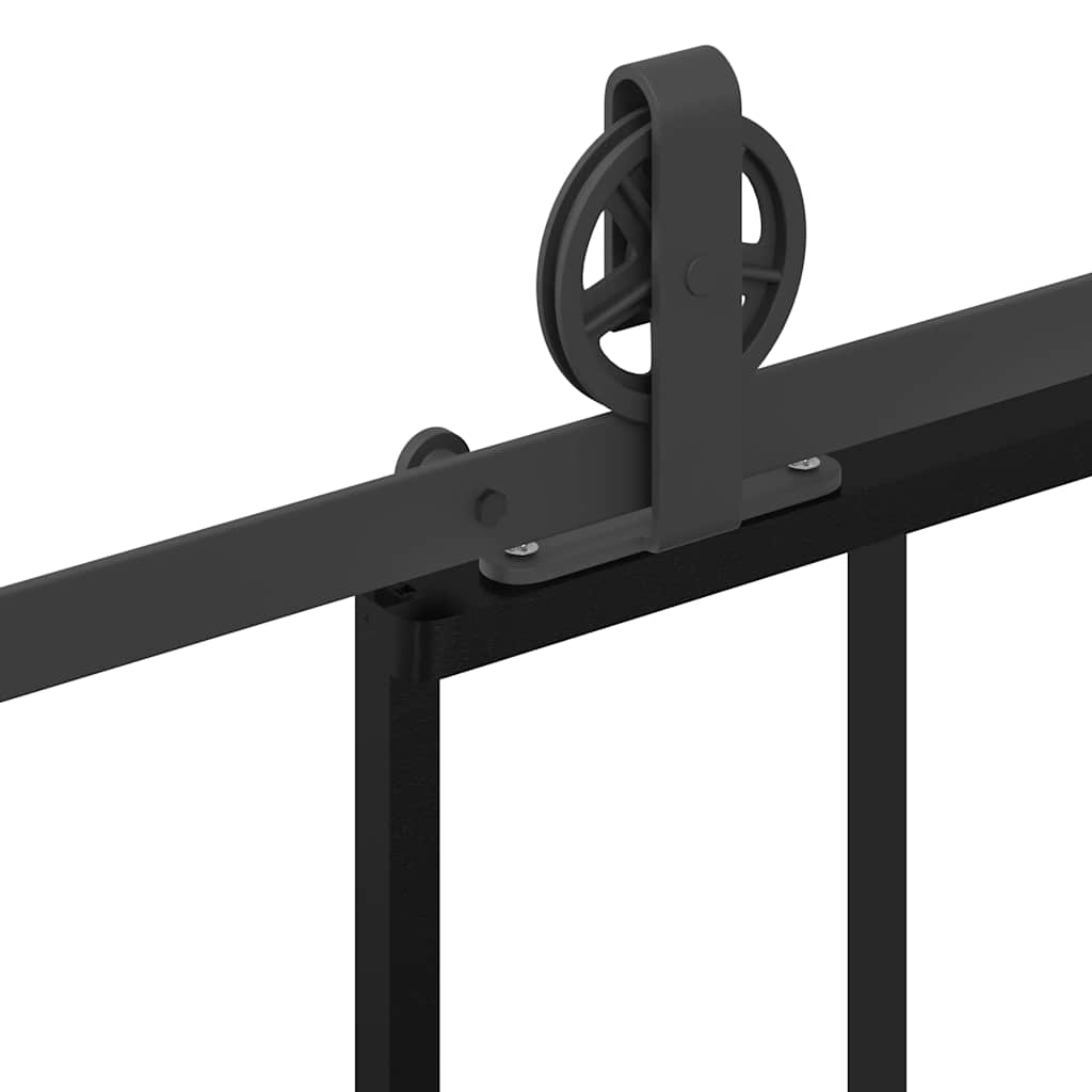 Schuifdeur met beslagset 102x205 cm aluminium en ESG-glas is nu te koop bij PeponiXL, paradijselijk wonen!