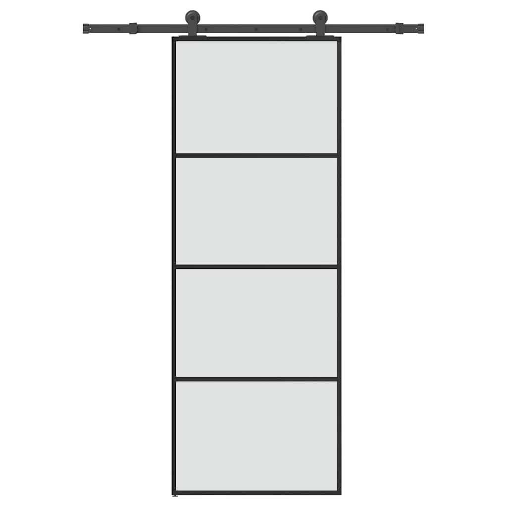 Schuifdeur met beslag 76x205 cm ESG-glas en aluminium is nu te koop bij PeponiXL, paradijselijk wonen!