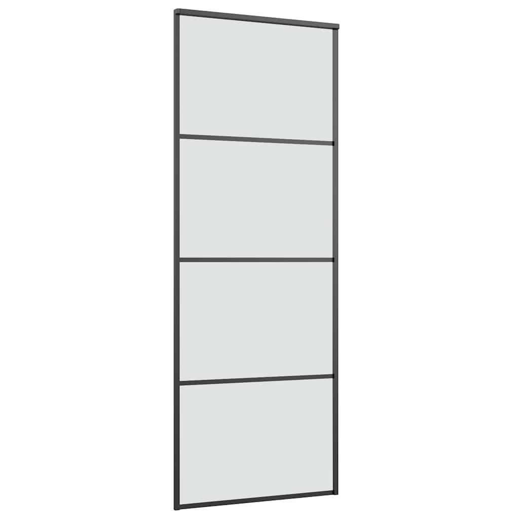 Schuifdeur met beslag 76x205 cm ESG-glas en aluminium is nu te koop bij PeponiXL, paradijselijk wonen!