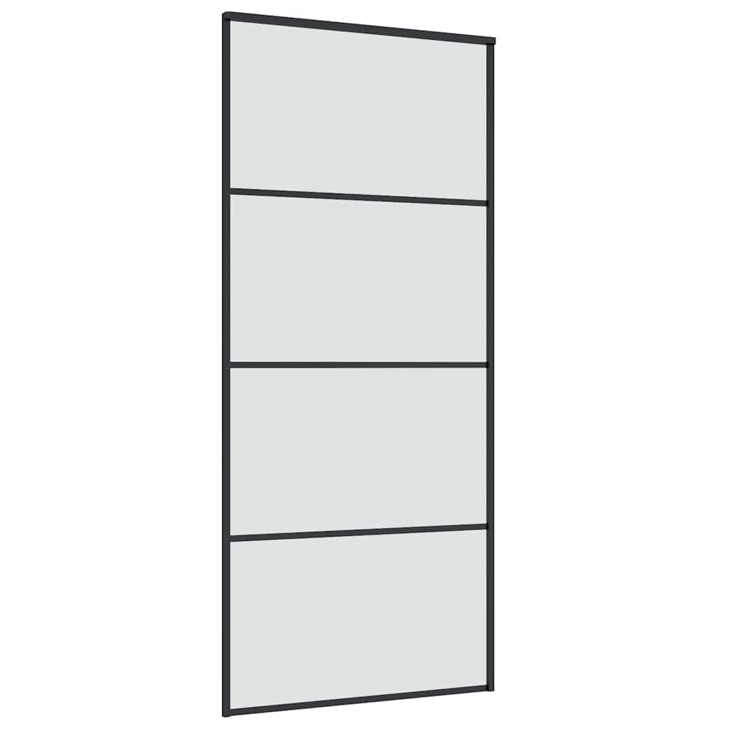Schuifdeur met beslag 90x205 cm ESG-glas en aluminium is nu te koop bij PeponiXL, paradijselijk wonen!