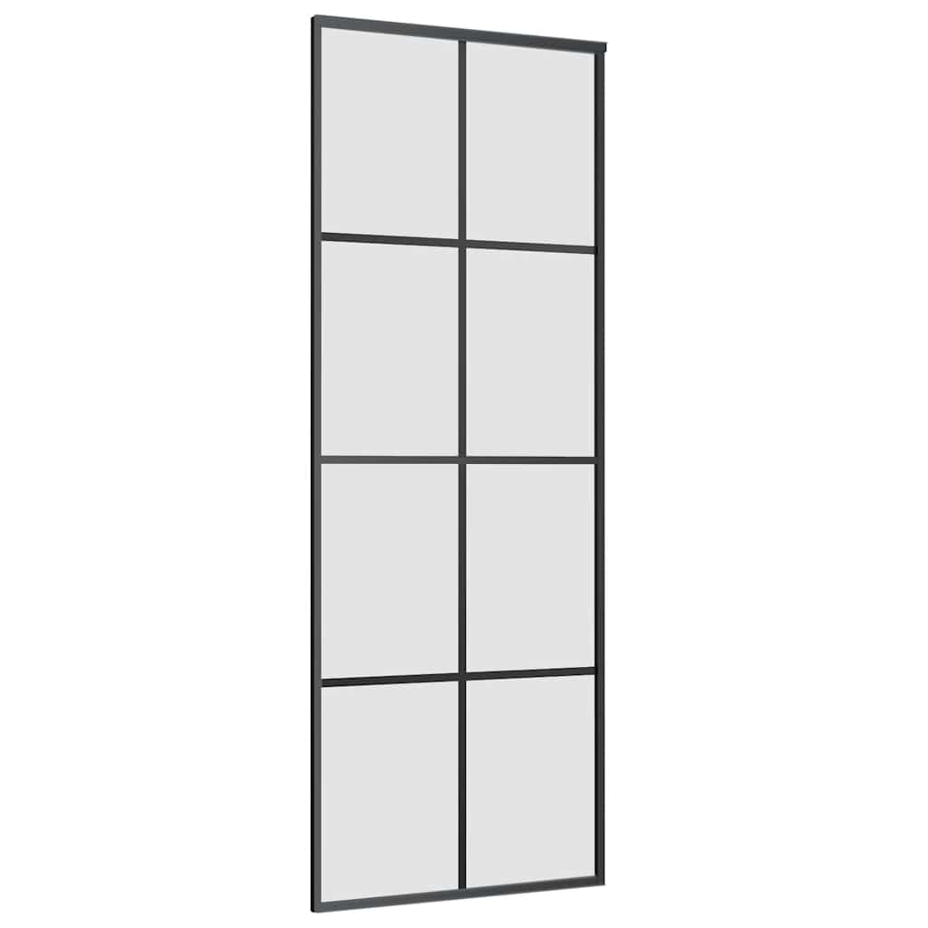 Schuifdeur met beslag 76x205 cm ESG-glas en aluminium is nu te koop bij PeponiXL, paradijselijk wonen!