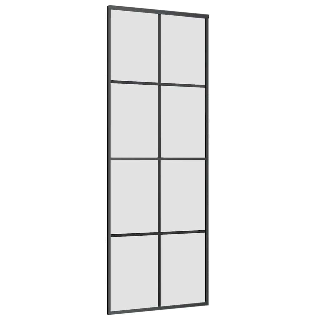Schuifdeur met beslag 76x205 cm ESG-glas en aluminium is nu te koop bij PeponiXL, paradijselijk wonen!