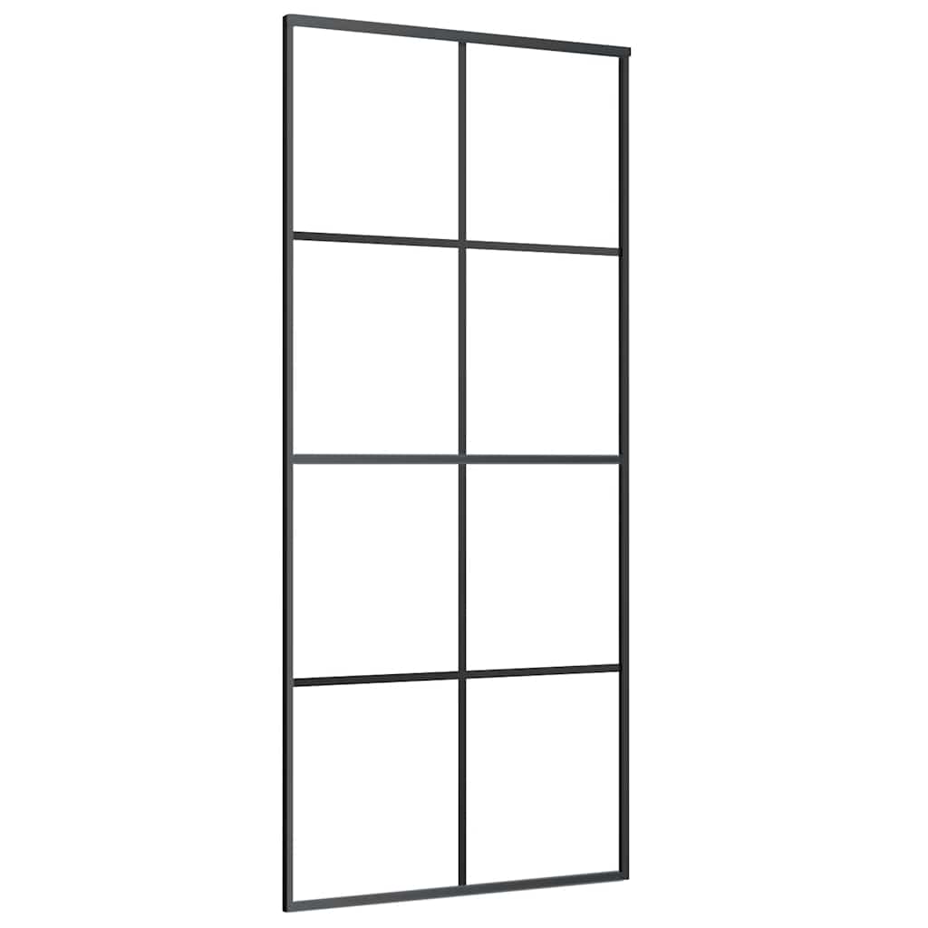 Schuifdeur met beslag 90x205 cm ESG-glas en aluminium is nu te koop bij PeponiXL, paradijselijk wonen!