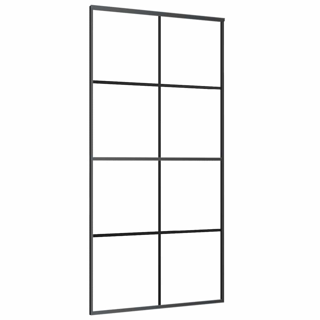 Schuifdeur met beslag 102,5x205 cm ESG-glas en aluminium is nu te koop bij PeponiXL, paradijselijk wonen!