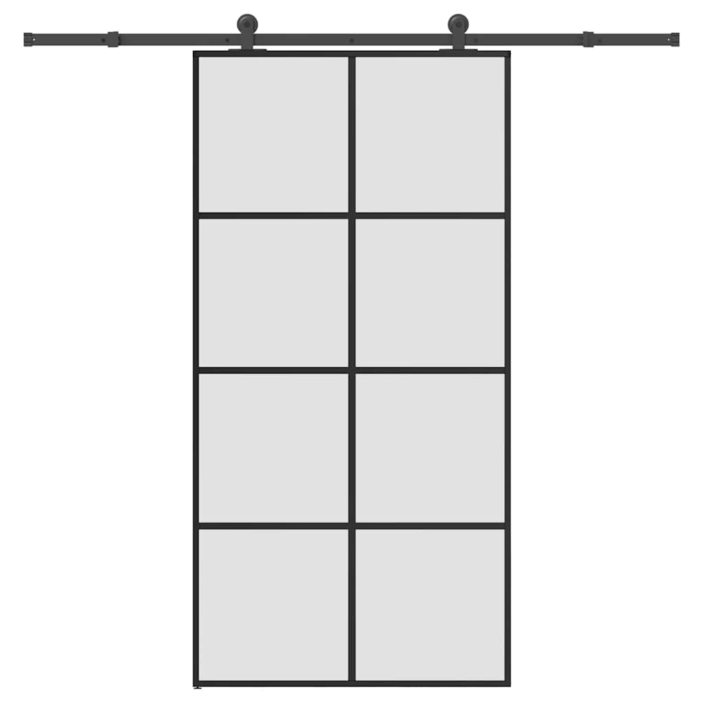 Schuifdeur met beslag 102,5x205 cm ESG-glas en aluminium is nu te koop bij PeponiXL, paradijselijk wonen!