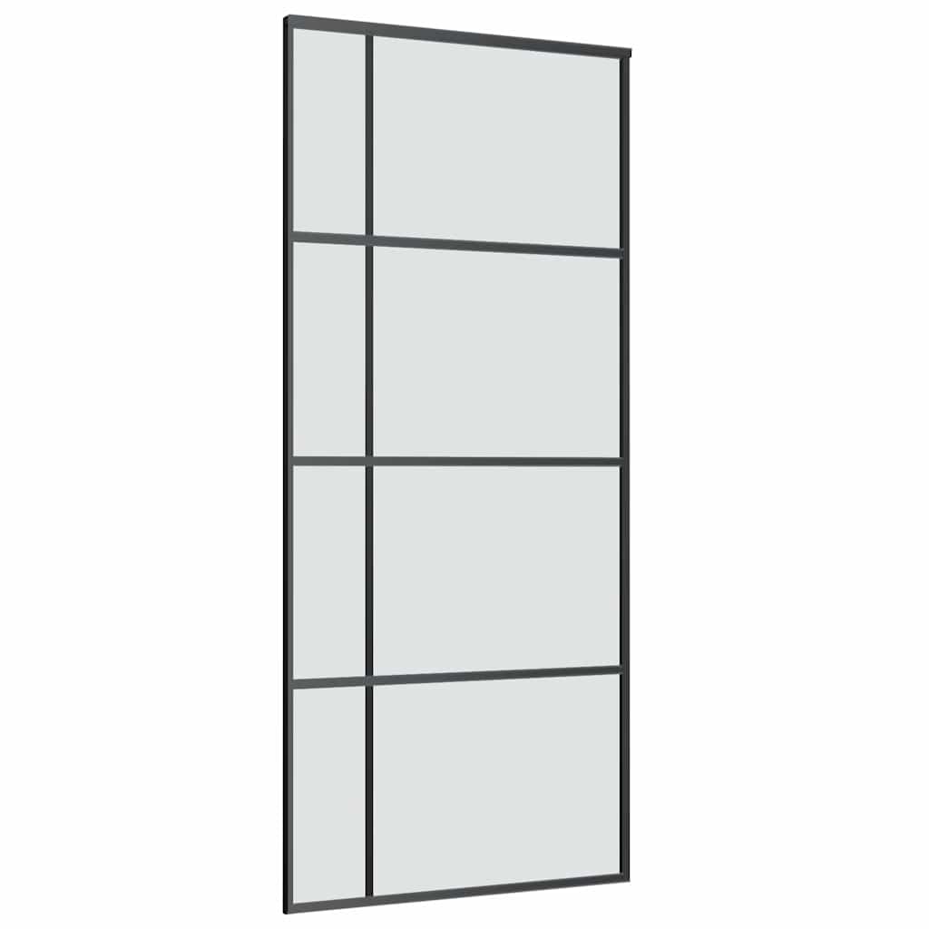 Schuifdeur met beslag 90x205 cm ESG-glas en aluminium is nu te koop bij PeponiXL, paradijselijk wonen!