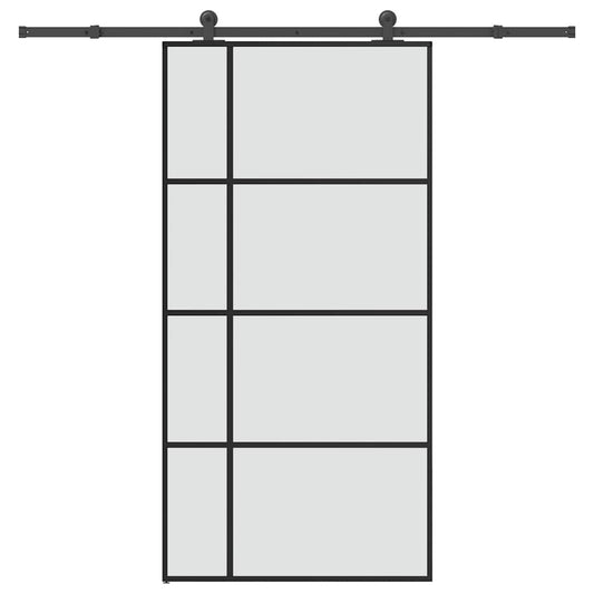 Schuifdeur met beslag 102,5x205 cm ESG-glas en aluminium is nu te koop bij PeponiXL, paradijselijk wonen!