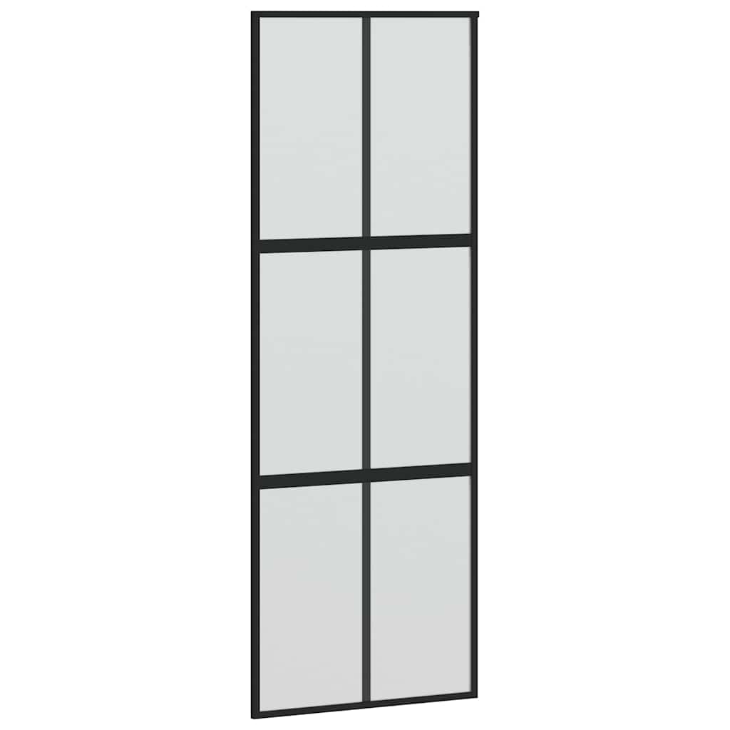 Schuifdeur met beslag 90x205 cm gehard glas en aluminium is nu te koop bij PeponiXL, paradijselijk wonen!