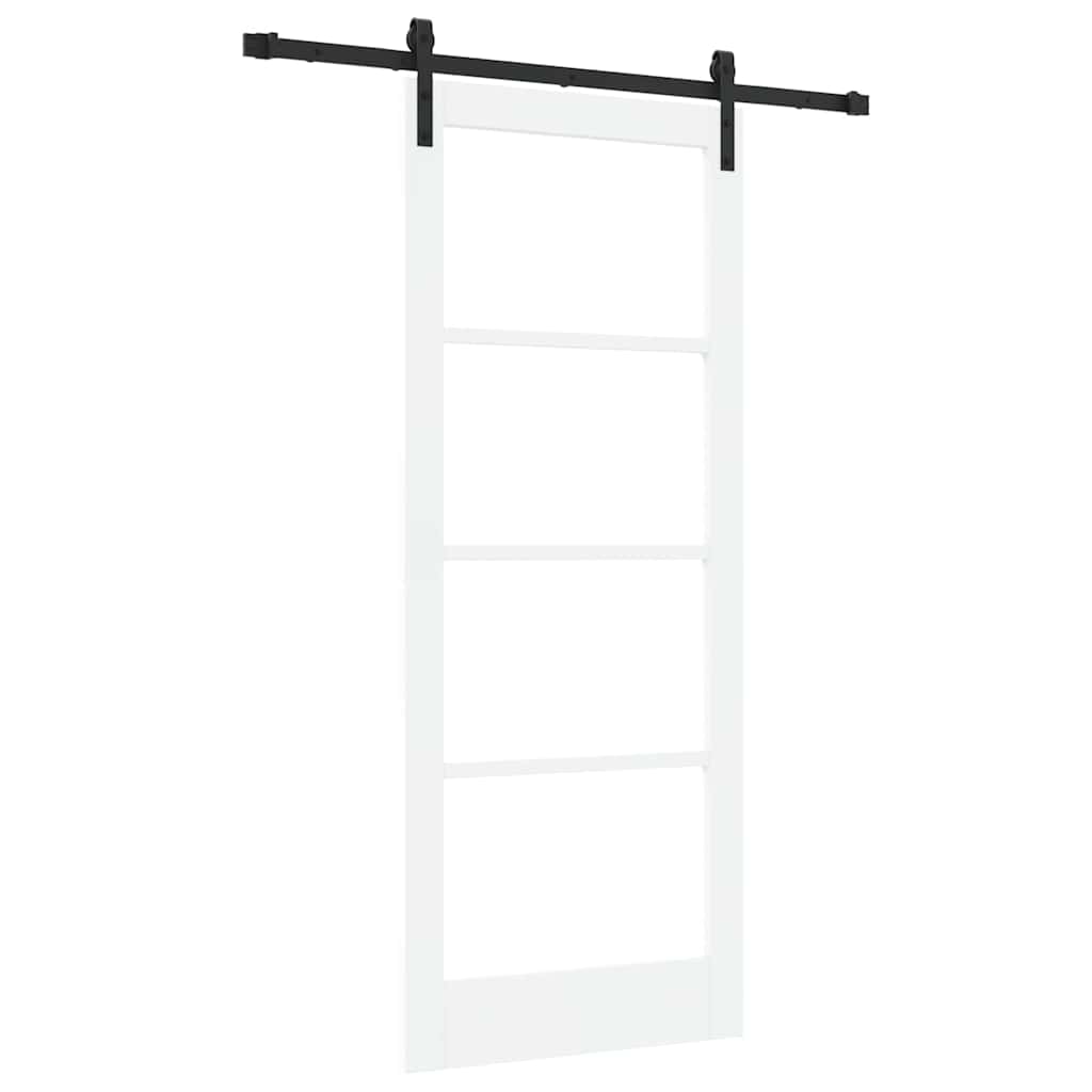 Schuifdeur ORKDAL Wit 83 x 202 cm Massief grenenhout en glas is nu te koop bij PeponiXL, paradijselijk wonen!