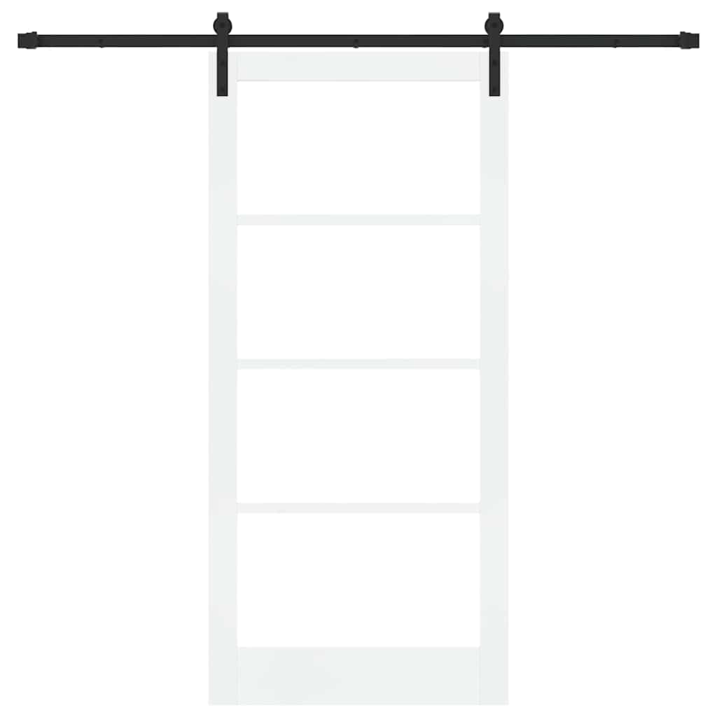 Schuifdeur ORKDAL Wit 93 x 202 cm Massief grenenhout en glas is nu te koop bij PeponiXL, paradijselijk wonen!