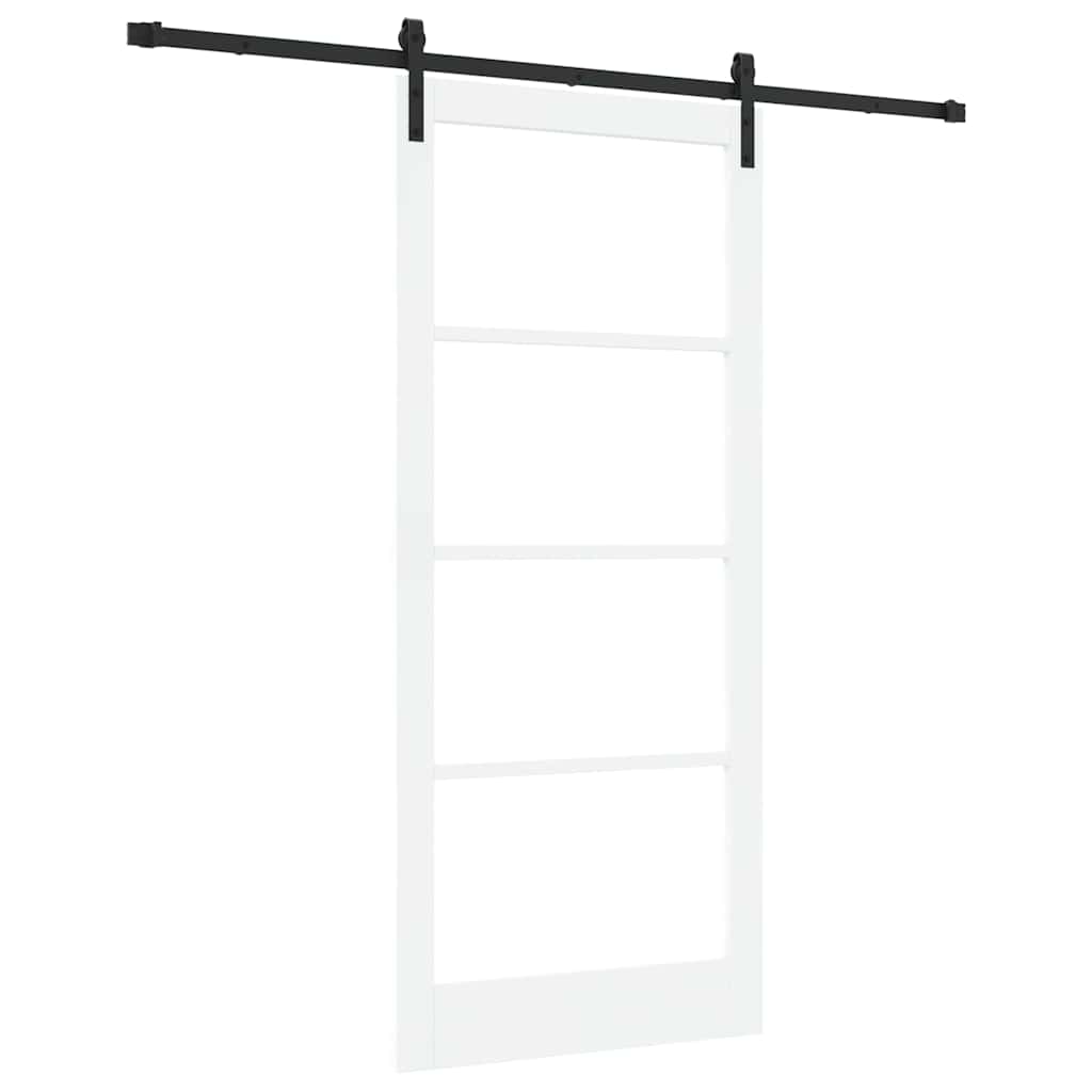 Schuifdeur ORKDAL Wit 93 x 211 cm Massief grenenhout en glas is nu te koop bij PeponiXL, paradijselijk wonen!