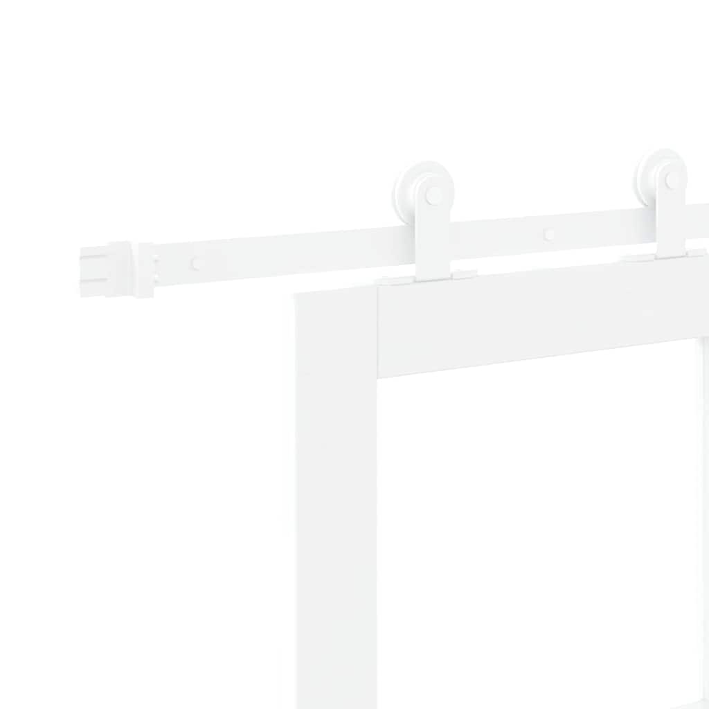 Schuifdeur ORKDAL Wit 61 x 198,5 cm Massief grenenhout en glas is nu te koop bij PeponiXL, paradijselijk wonen!