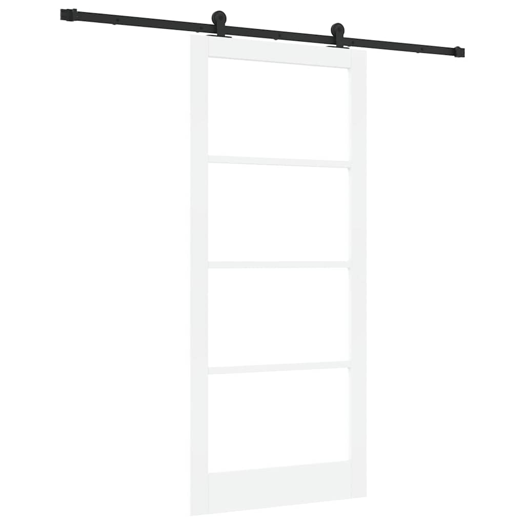 Schuifdeur ORKDAL Wit 93 x 211 cm Massief grenenhout en glas is nu te koop bij PeponiXL, paradijselijk wonen!