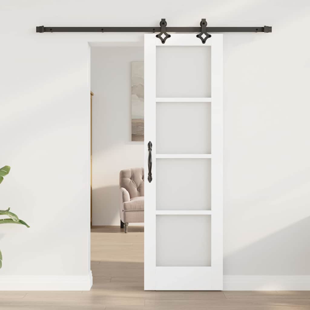Schuifdeur ORKDAL Wit en zwart 61 x 198,5 cm is nu te koop bij PeponiXL, paradijselijk wonen!