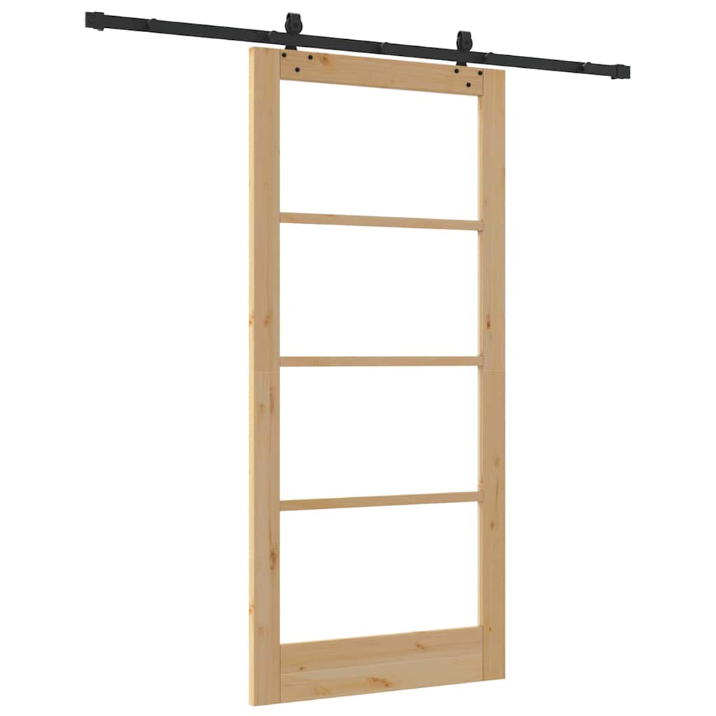 Schuifdeur ORKDAL Natuurlijk en Zwart 93 x 202 cm is nu te koop bij PeponiXL, paradijselijk wonen!
