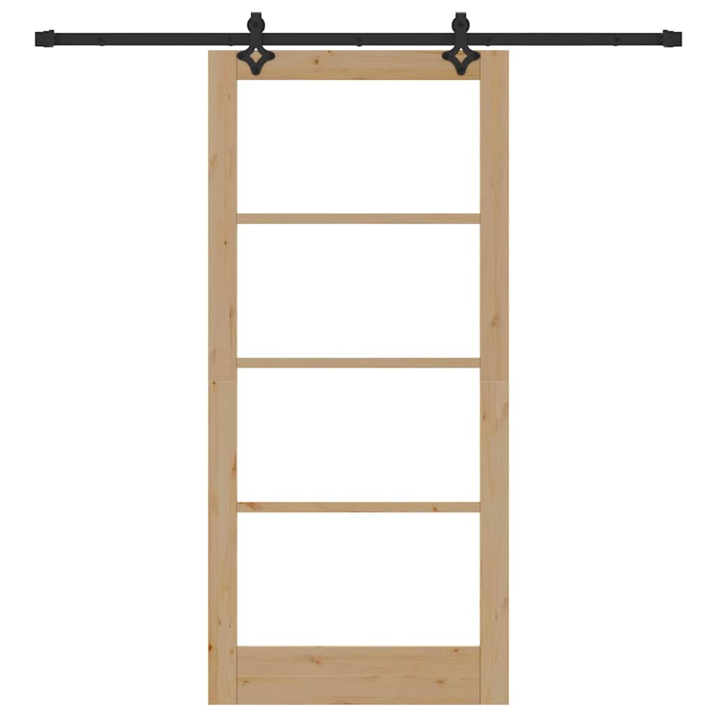 Schuifdeur ORKDAL Natuurlijk en Zwart 93 x 202 cm is nu te koop bij PeponiXL, paradijselijk wonen!