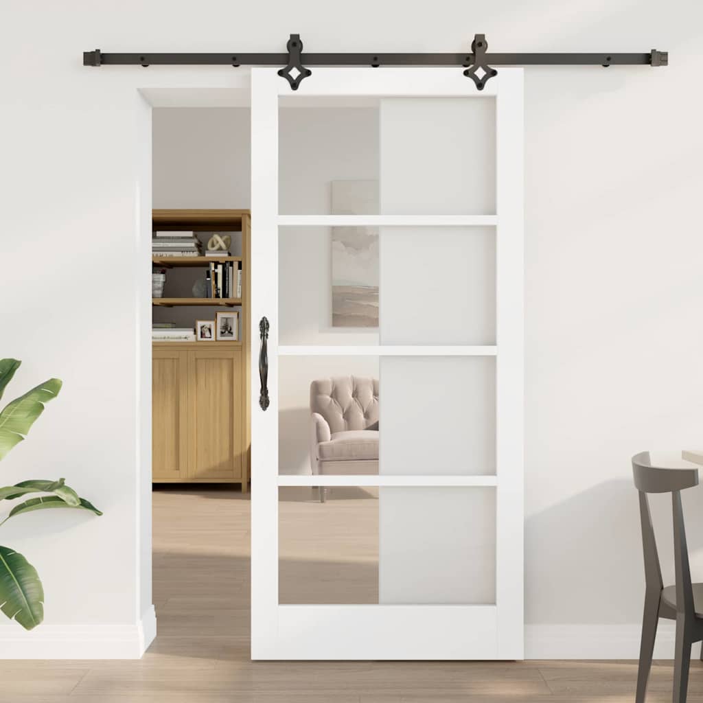 Schuifdeur ORKDAL Wit en zwart 93 x 202 cm is nu te koop bij PeponiXL, paradijselijk wonen!