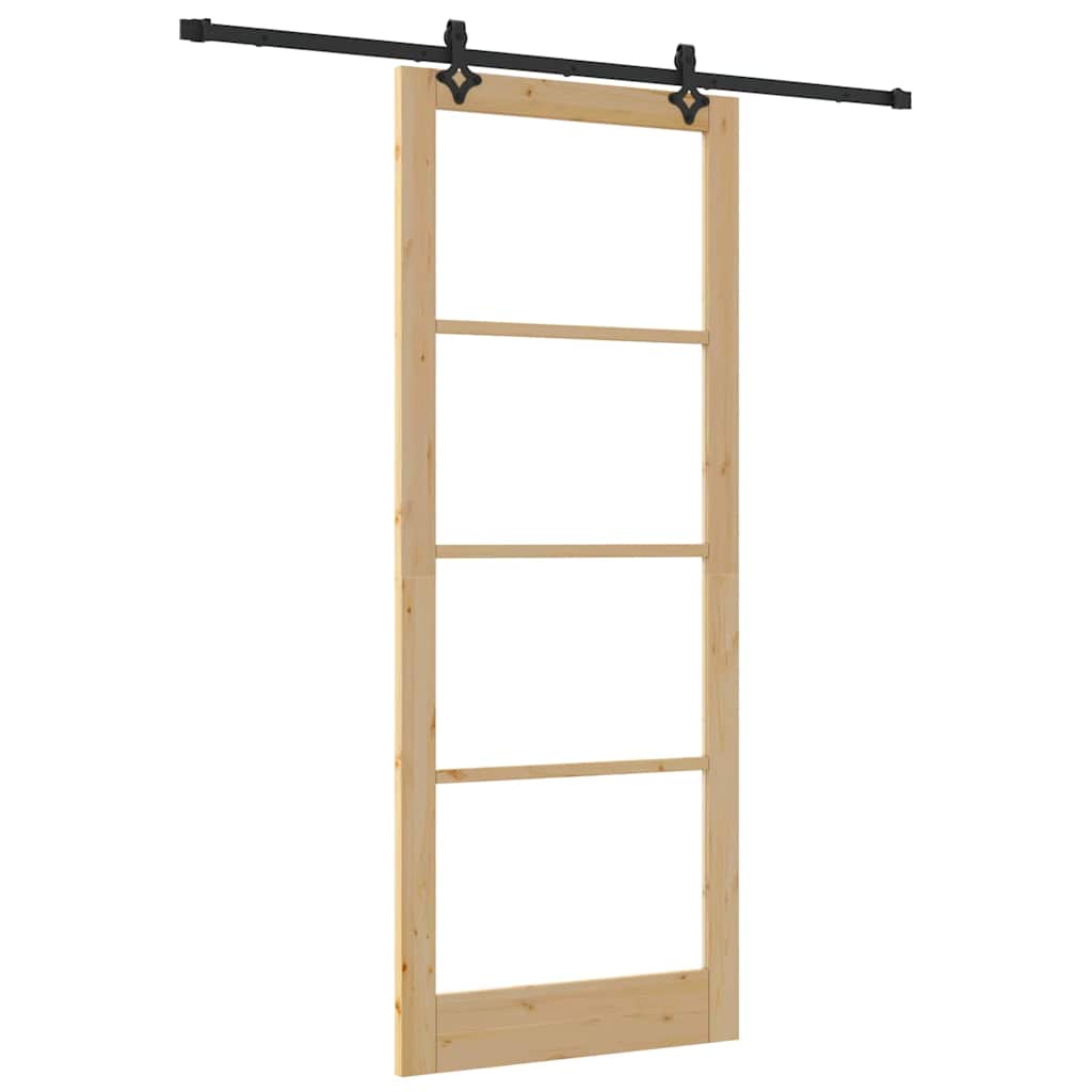 Schuifdeur ORKDAL Natuurlijk en Zwart 93 x 232 cm is nu te koop bij PeponiXL, paradijselijk wonen!