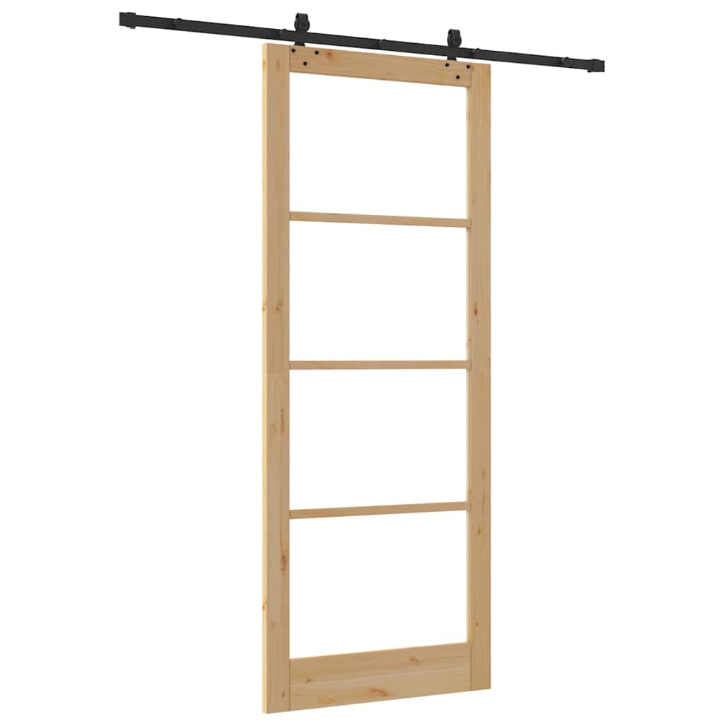 Schuifdeur ORKDAL Natuurlijk en Zwart 93 x 232 cm is nu te koop bij PeponiXL, paradijselijk wonen!