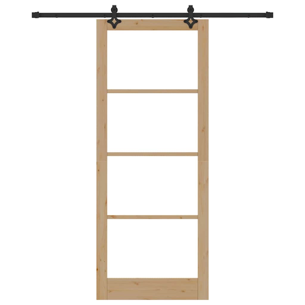 Schuifdeur ORKDAL Natuurlijk en Zwart 93 x 232 cm is nu te koop bij PeponiXL, paradijselijk wonen!