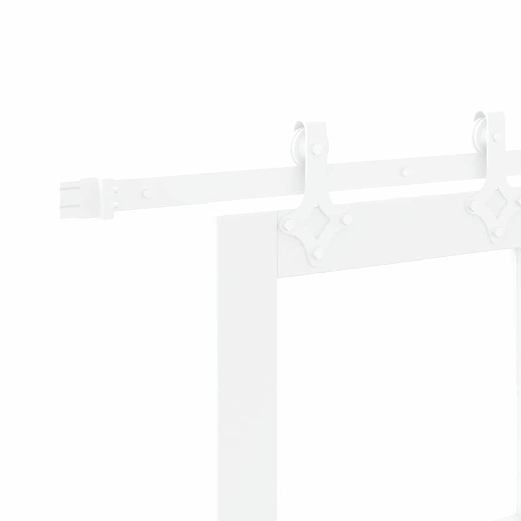 Schuifdeur Wit 93 x 232 cm Massief grenenhout en glas is nu te koop bij PeponiXL, paradijselijk wonen!