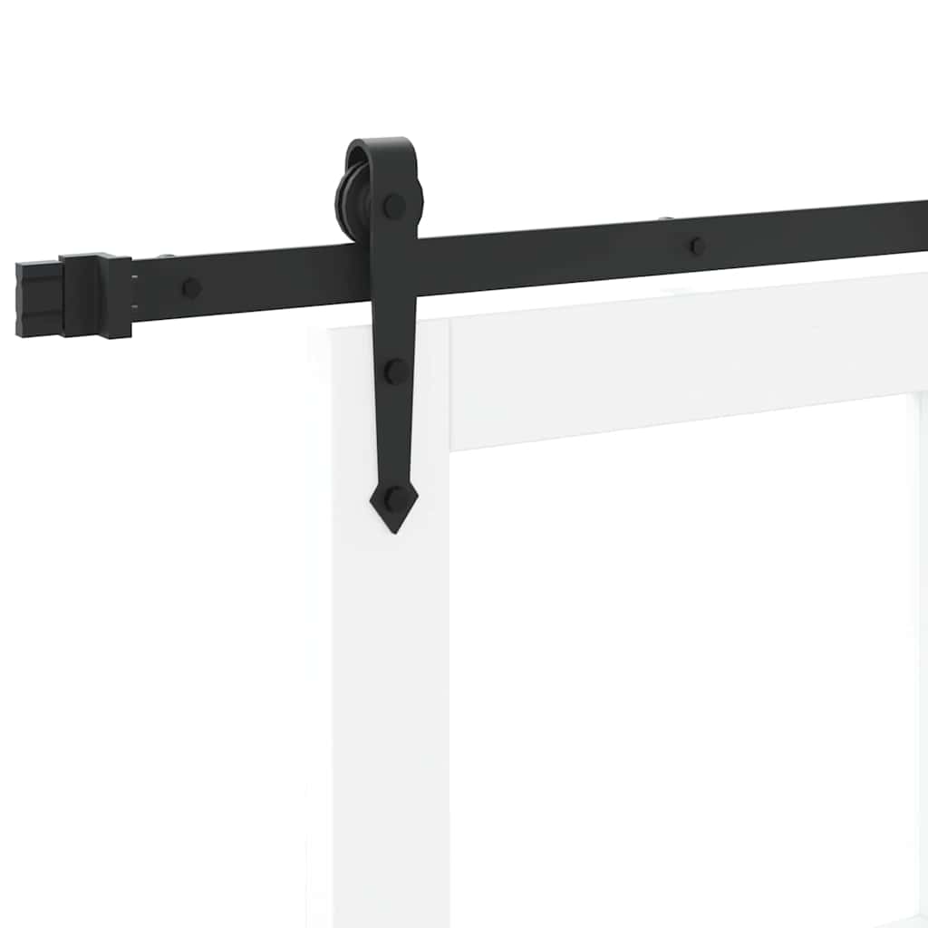 Schuifdeur Wit 93 x 202 cm Massief grenenhout en glas is nu te koop bij PeponiXL, paradijselijk wonen!