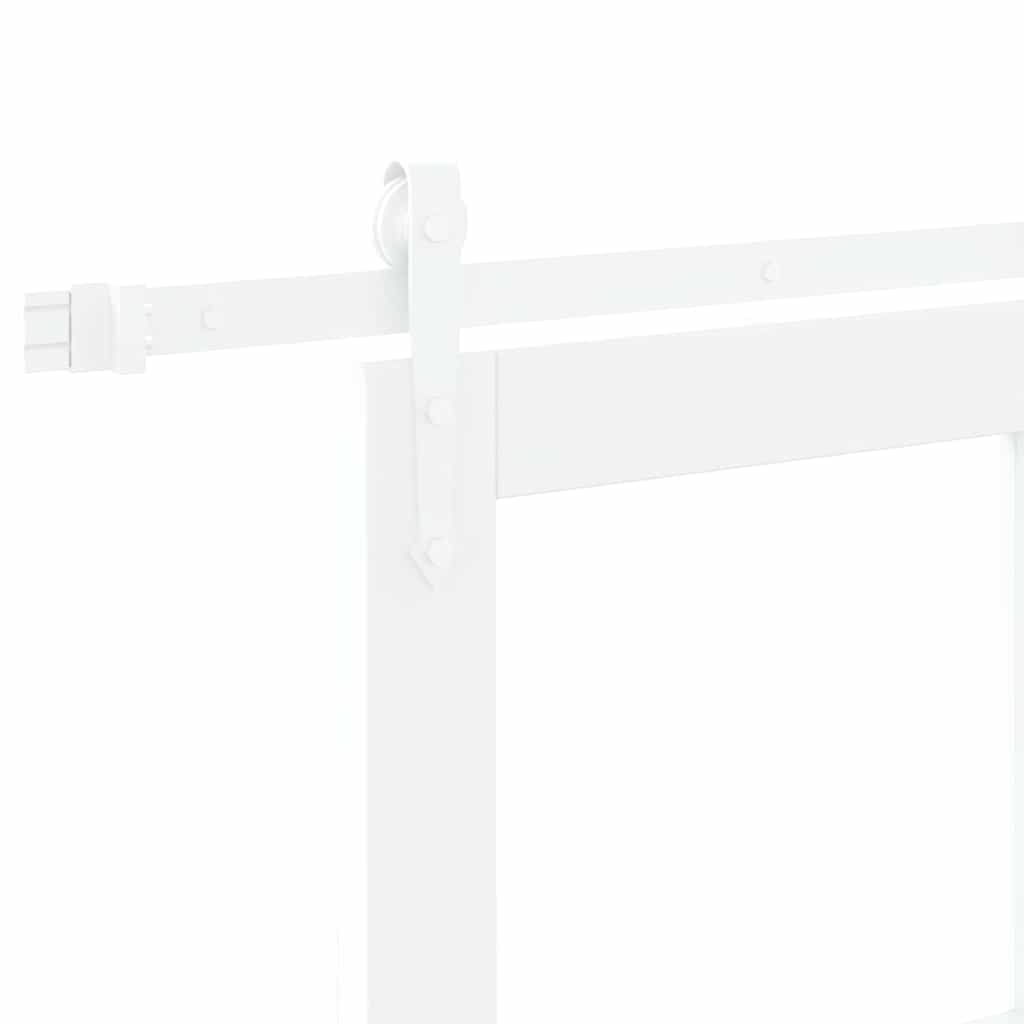 Schuifdeur Wit 93 x 211 cm Massief grenenhout en glas is nu te koop bij PeponiXL, paradijselijk wonen!