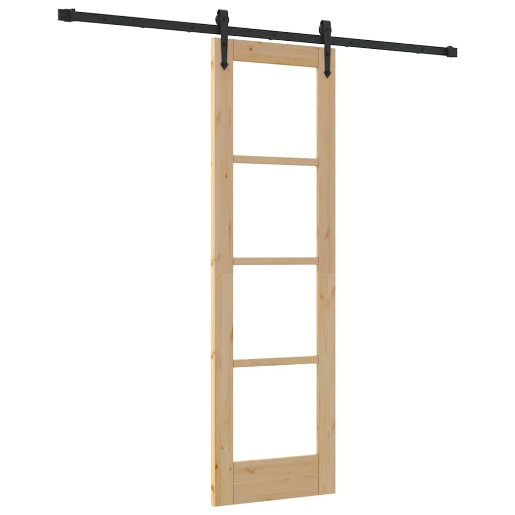 Schuifdeur Natuurlijk en Zwart 61 x 198,5 cm is nu te koop bij PeponiXL, paradijselijk wonen!