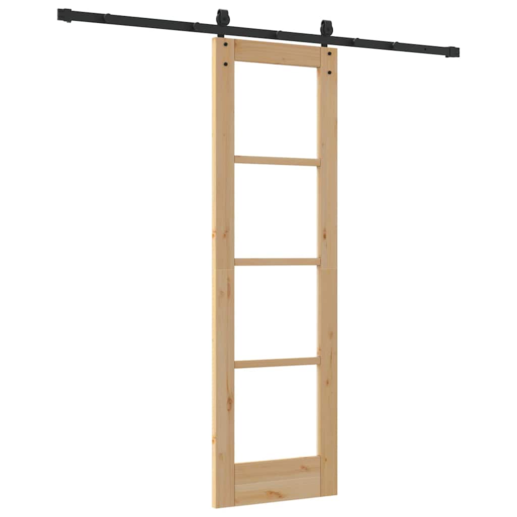 Schuifdeur Natuurlijk en Zwart 61 x 198,5 cm is nu te koop bij PeponiXL, paradijselijk wonen!