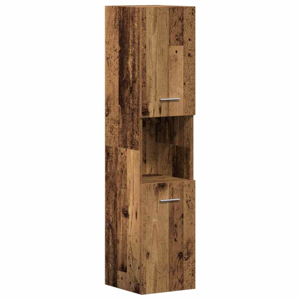 Badkamermeubelset Wandgemonteerd 4 pcs Oud Hout Bewerkt hout is nu te koop bij PeponiXL, paradijselijk wonen!