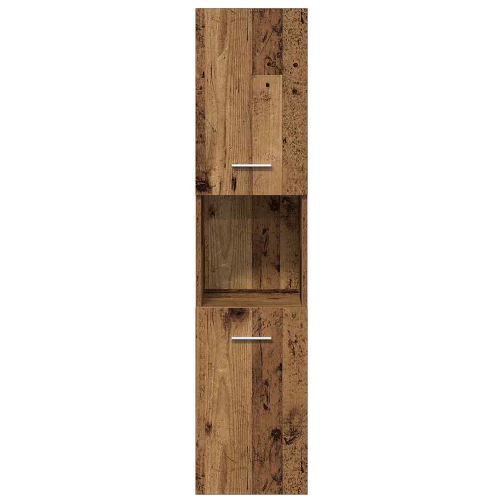 Badkamermeubelset Wandgemonteerd 4 pcs Oud Hout Bewerkt hout is nu te koop bij PeponiXL, paradijselijk wonen!