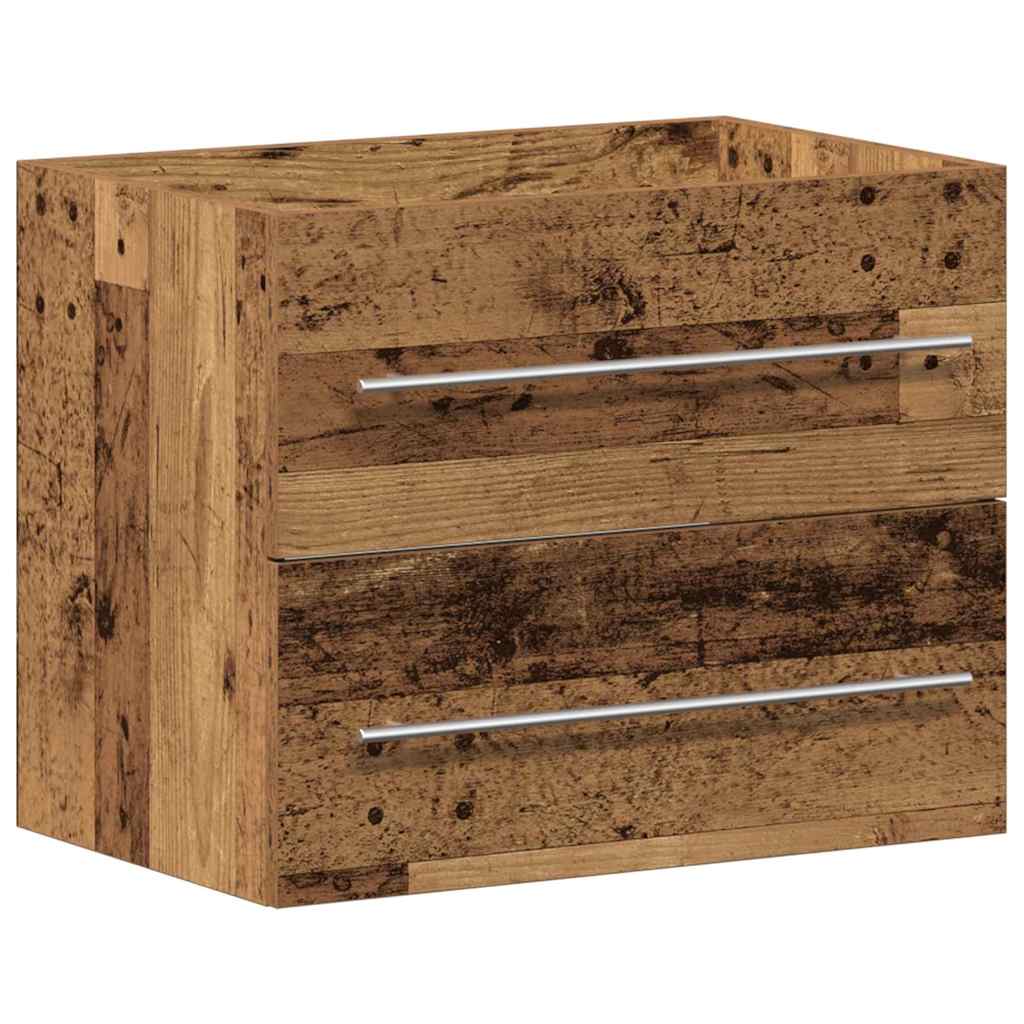 Badkamertenk te kast 2 pcs Oud Hout Engineered Hout en Keramiek is nu te koop bij PeponiXL, paradijselijk wonen!
