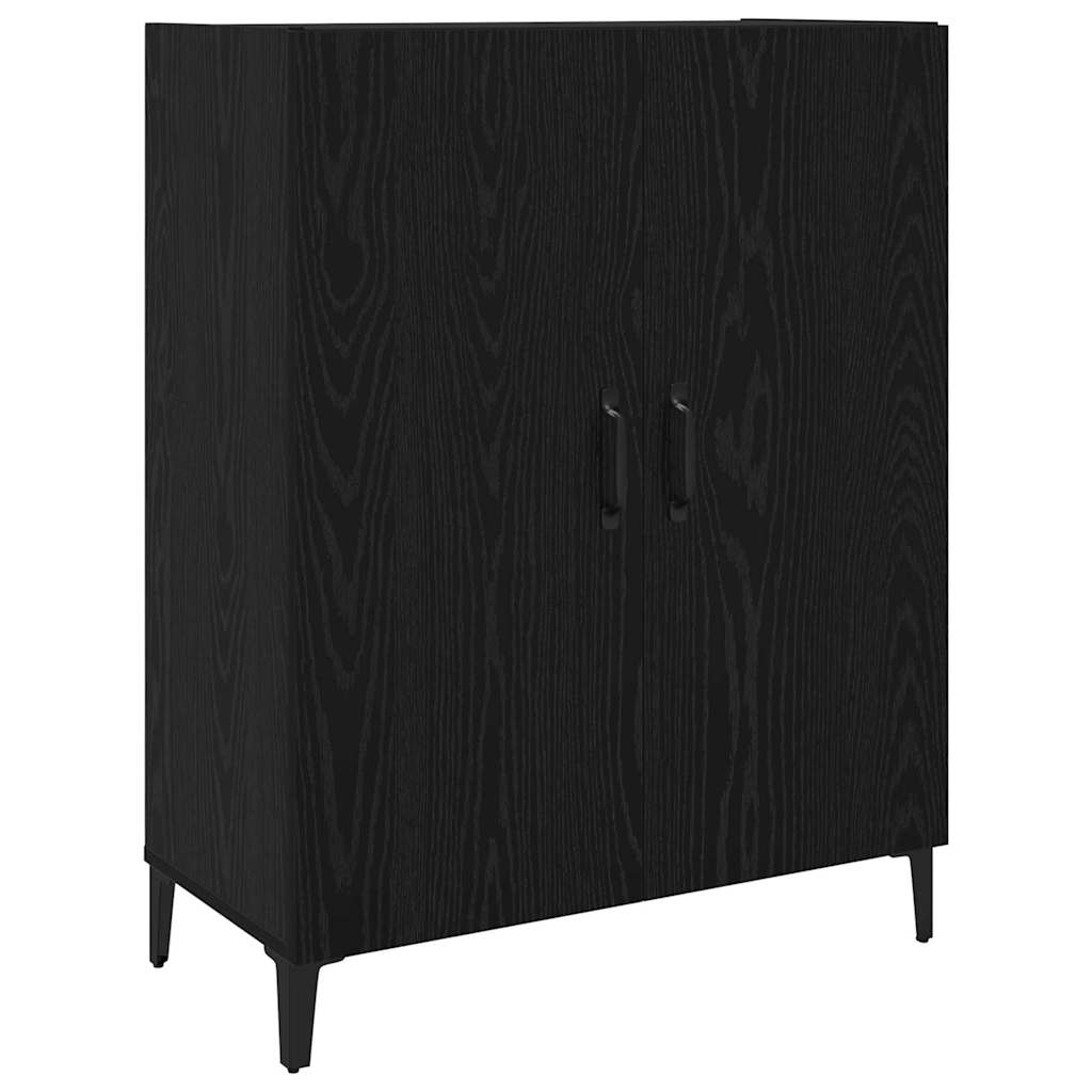 Hoge kast Zwart Eiken 69,5 x 32,5 x 180 cm Bewerkt hout is nu te koop bij PeponiXL, paradijselijk wonen!