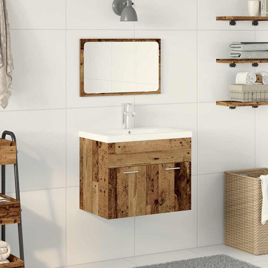 Badkamerkast met lade Wandgemonteerd met opslag Bewerkt hout is nu te koop bij PeponiXL, paradijselijk wonen!