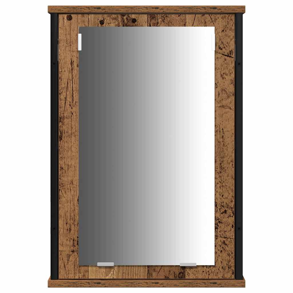 Badkamermeubelset met plank 3 pcs Oud hout Bewerkt hout is nu te koop bij PeponiXL, paradijselijk wonen!