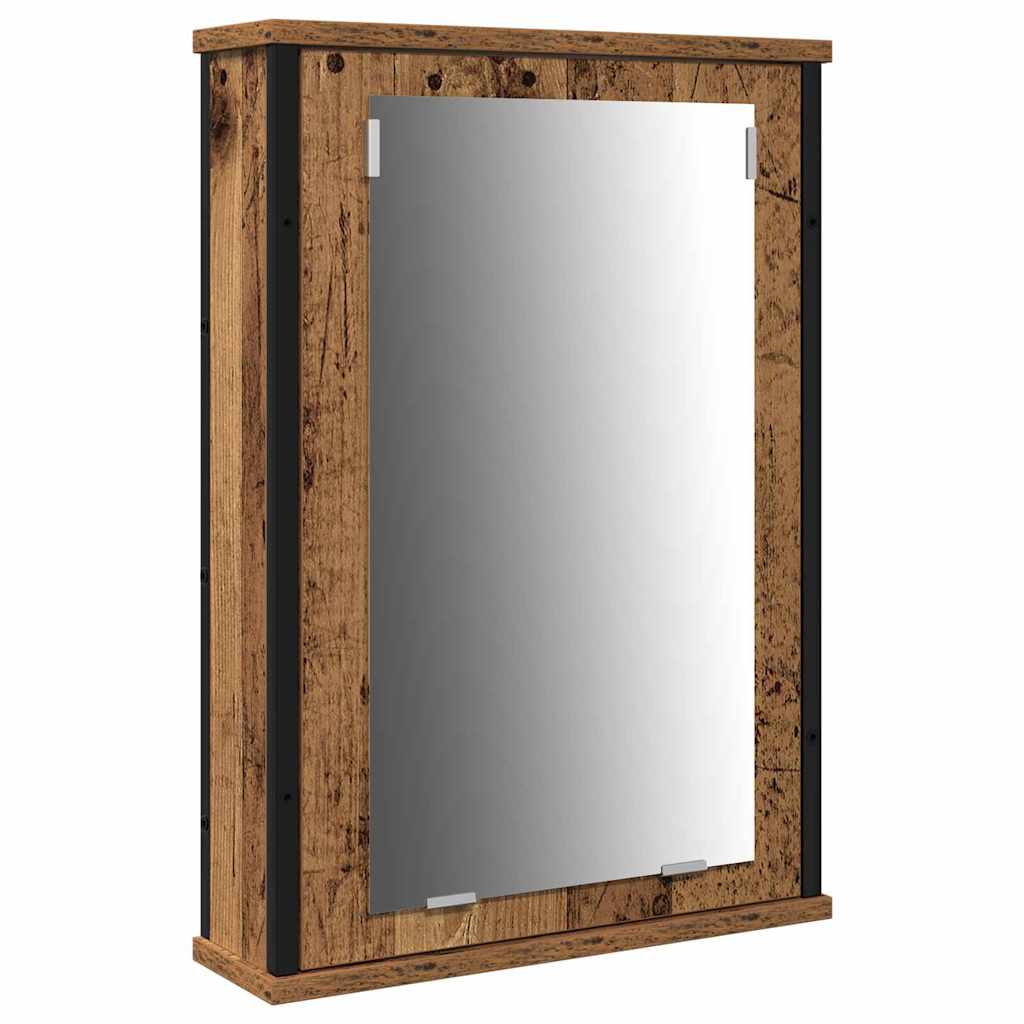 Badkamermeubelset met plank 4 pcs Oud Hout Bewerkt hout is nu te koop bij PeponiXL, paradijselijk wonen!